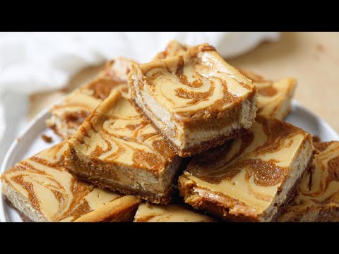 Sweet Potato Pie Swirl Maple Cheesecake Bars