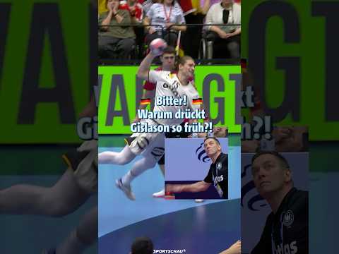 Handball-Trainer Gislason drückt zu früh auf den Buzzer | Sportschau #shorts