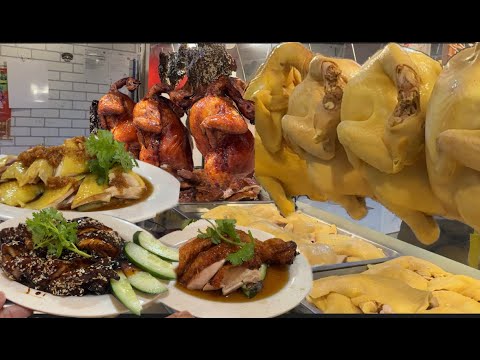 吉隆坡一家海南鸡饭,一到中午人潮爆满,像打仗一样,味道好出菜快,菜园鸡,滑鸡,蜜汁鸡,烧鸡,香味回馥一吃难忘……