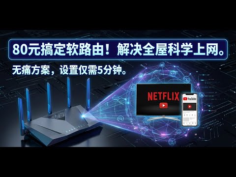 80元软路由让全家都能科学上网,电视机也能看Netflix!