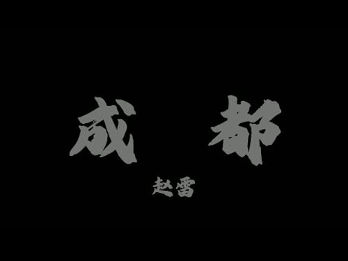 趙雷 - 成都『和我在成都的街頭走一走 直到所有的燈都熄滅了也不停留』【Lyrics Video】