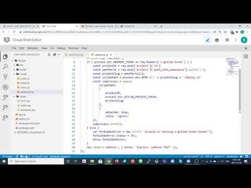 Deploying a Simple Node.js Application from GitLab to Google Compute Engine using Webhooks