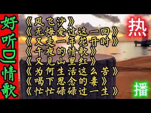 超好听8首伤感DJ情歌《风飞沙》 无悔爱过这一回 又是一年花开时