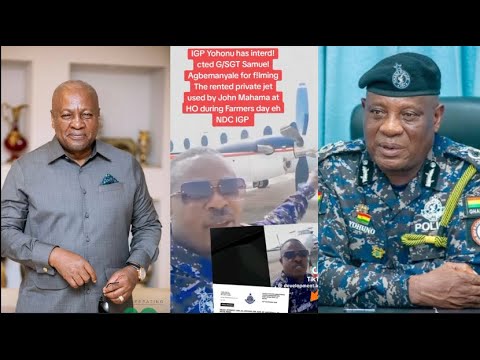 Police Officer interdicted for exposing John Mahama's Private jet + IGP Special Unit on the move