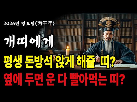 개띠! 개띠에게 평생 복 가져다주는 띠 vs 운 빨아먹는 띠 전격 공개