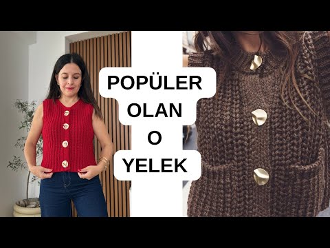 Z❤️RA ÇOOK SEVİLEN YELEĞİ TIĞİŞİ YAPIYORUZ 🧶 We are making a popular crochet vest. #crochet