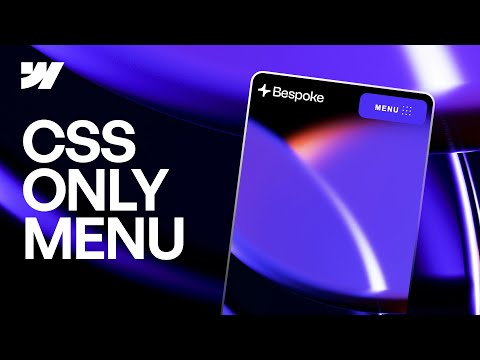 CSS Only Menu in Webflow