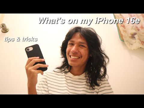 What’s on my iPhone 16e tips % tricks for customizations and etc 📱