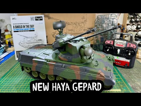 UNBOXING THE NEW HAYA GEPARD 1/16TH SPAAG TANK, & TAKING ALOOK INSIDE. #rc #army #rctank