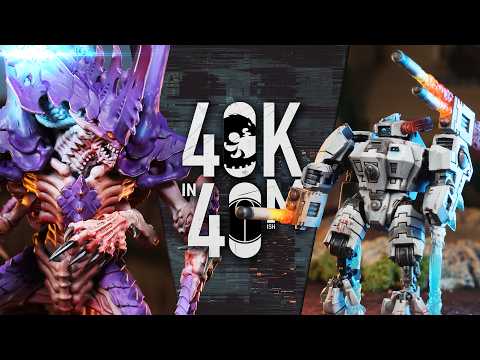 Tyranids Against Two T'au Disciplines. 2 players vs 1 player. Warhammer 40k in 40m