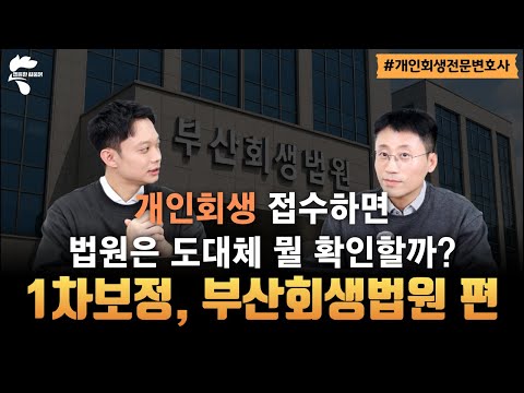 개인회생 법원별 1차 보정권고 살펴보기, 부산회생법원 편|회생파산전문변호사 유익상