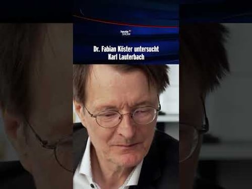 Dr. Fabian Köster untersucht Karl Lauterbach | heute-show #shorts