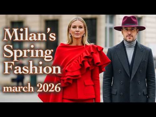 Milan's Spring Street Fashion 2026. Elegant Italian Style & Best Trends Right Now. Fashion Vlog