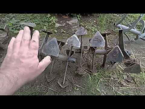 анонс работы тремя видами фрез для мотоблока Ока 9л.с. сравнение фрез сабли, гусиные лапки и целина