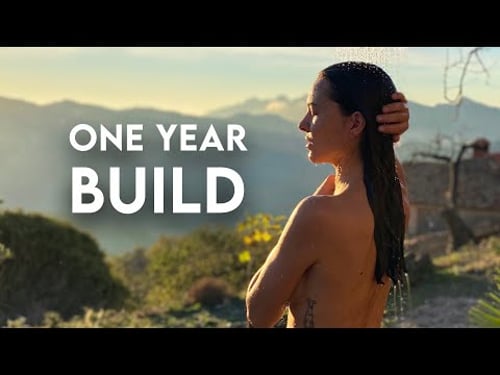 TIMELAPSE - Young Couple Builds Dream OUTDOOR BATHROOM in Nature