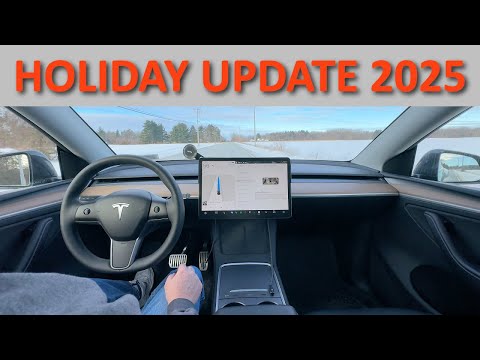 Tesla Holiday Update 2025 - ALL THE NEW FEATURES!