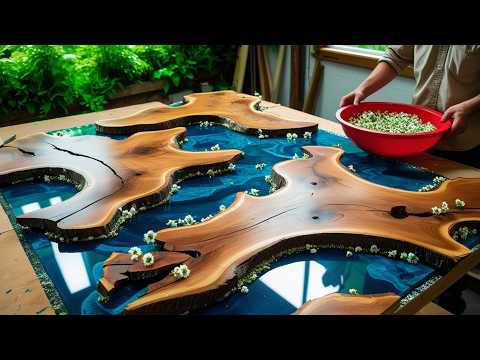 I Put Priceless Wedding Flowers Into This Amazing Epoxy River Coffee Table!