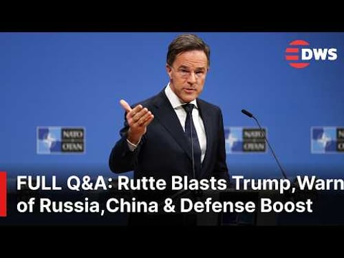 FULL Q&A: NATO Chief Rutte Blasts Trump, Warns of Russia & China Threats, Vows Defense Boost | AC1E