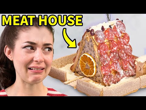 Making a Meat & Cheese “Gingerbread” House
