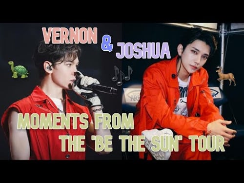 Vernon and Joshua moments from the ‘Be The Sun’ tour (SEVENTEEN)