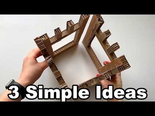 3 Genius Cardboard Crafts to Transform Your Room π DIY Home Decor