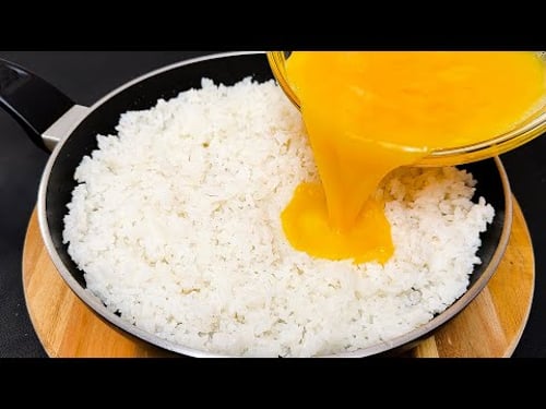 Reis mit Eiern ist besser als Pizza! Ich koche ihn fast jeden Tag