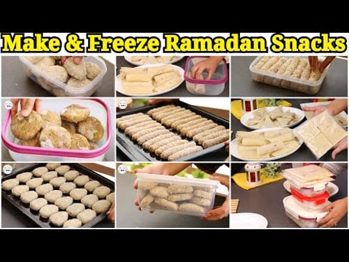 8 MAKE AND FREEZE IFTAR SNACKS by (YES I CAN COOK)