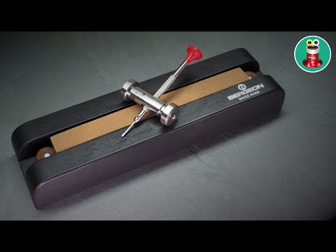 Bergeon 4712 Wooden Base & Bergeon 2461 Screwdriver Sharpener