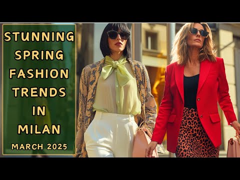🌸Milan SPRING Street Style 🇮🇹 Italian Fashion Trends Ideas in March