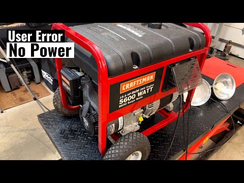 Craftsman Generator - No Power Issue