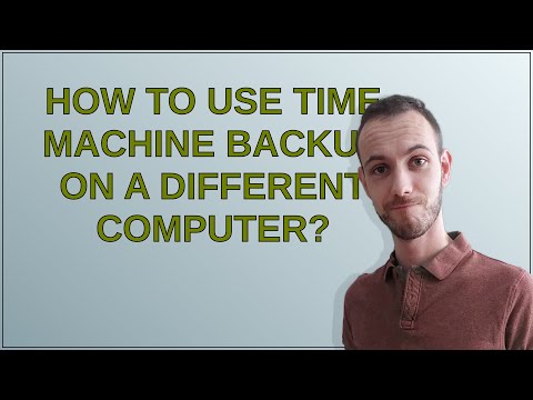 Apple: How to use Time Machine backup on a different computer?