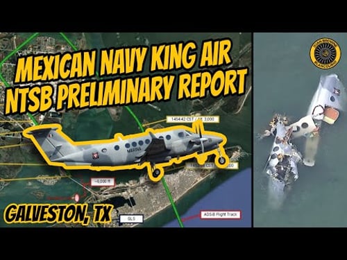 NTSB Prelim: Mexican Navy King Air Galveston TX 3 Feb 26