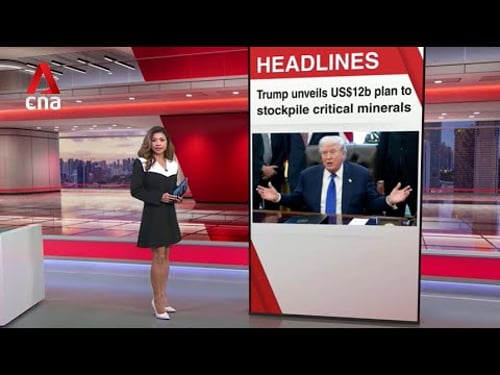 Trump plans US$12b critical minerals stockpile to cut reliance on China | East Asia Tonight (Feb 3)