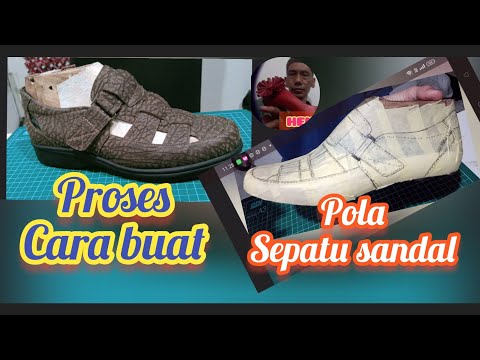 proses cara buat pola sandal sepatu musim panas #howtomake #proses #caramembuat
