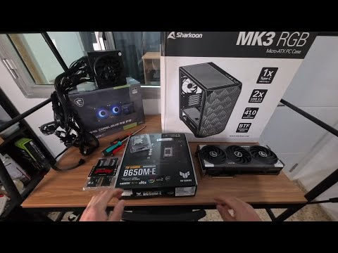 95 minutes of building AM5 gaming pc (no talking)