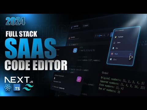 Build a SaaS Code Editor with Next.js 15 - React.js Full Stack VSCode