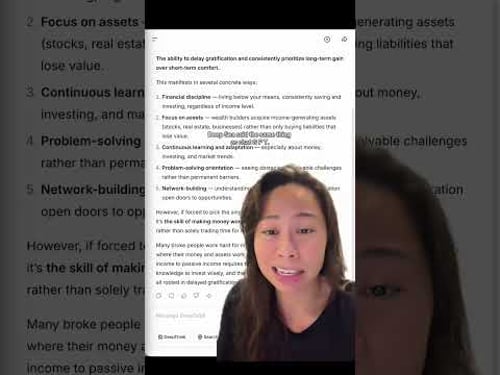 AI reveals the greatest skill that separates you from being wealthy, surprised by which answer I agr