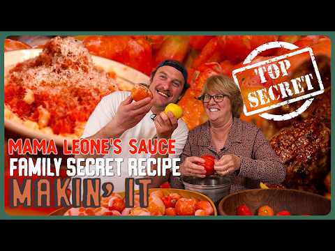 Brad and Mom Make FAMILY HOMEMADE SAUCE & MEATBALLS ! | Makin' It! | Brad Leone