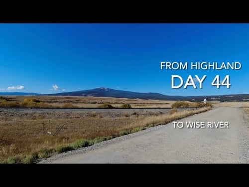 Day 44 of the GDMBR - From the Highland CDT Trailhead over Fleecer Ridge to Wise River