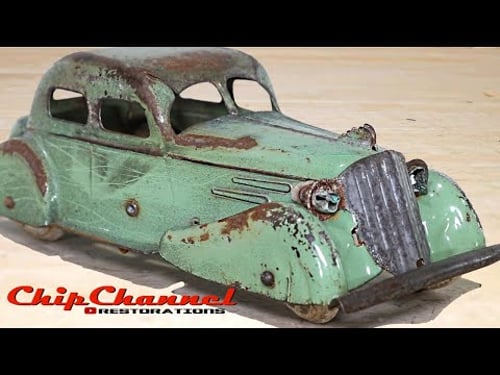 1930's Marx Wyandotte Toy Light Up Sedan Restoration