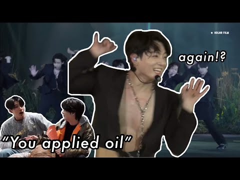 jungkook's unbuttoned shirt was planned?? the saga continues .... fake love vs jk's shirt