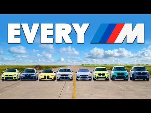 BMW M DRAG RACE: M2, M3, M4, M5, M8, X3M, X5M, XM