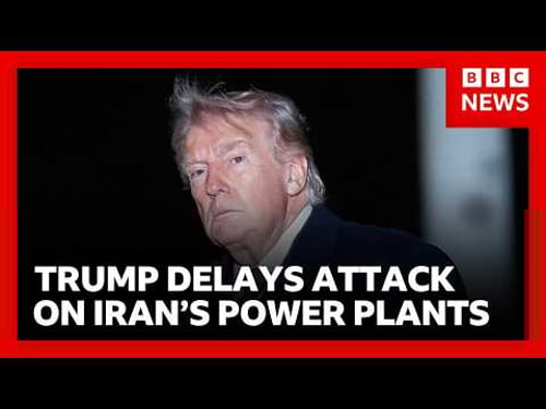 Trump extends deadline for Iran to re-open Strait of Hormuz as stock markets fall | BBC News