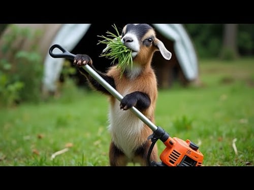 I rented a GOAT to do my yard!!!