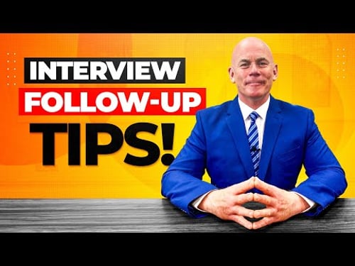 HOW TO FOLLOW UP after a Job Interview! (The PERFECT Interview Follow-Up Email Template!)
