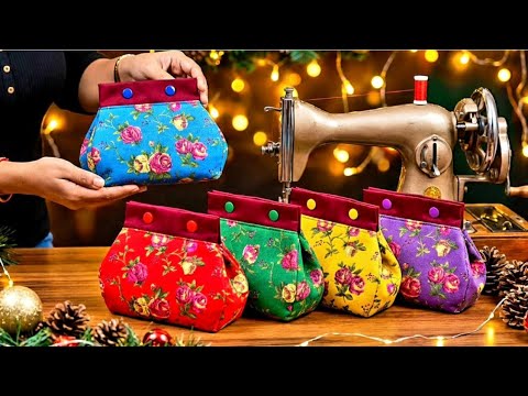 2 Cute gift bag ideas for Christmas π Easiest Sewing Projects For Beginners π