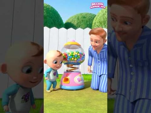 Johny Johny Yes Papa Gumball machine surprise - Learn Colors - Nursery Rhymes & Kids Songs
