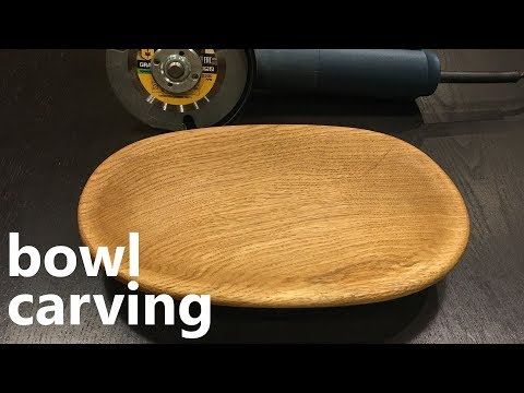 Power Carving a Oak Bowl