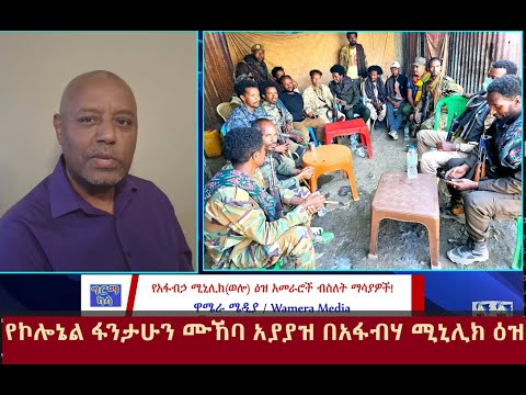 የኮሎኔል ፋንታሁን አያይዝ በነምሬ ወዳጆ ! #wamera #ethiopiannews #ግርማካሳ