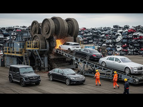 35 Most Dangerous Car Crushing & Shredding Machines That Obliterate Everything | Scrap Processing #5
